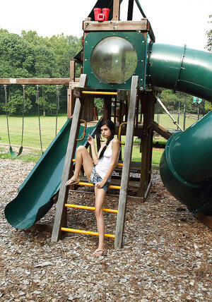 Amateur, Brünett, Bekleidet, Unter freiem Himmel