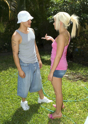 Amateur, Blond, Bekleidet, Unter freiem Himmel