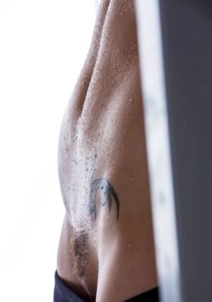 Gros Plan, Tatouages, Humide, Chatte taillée