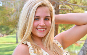 Babe, Blondes, Habillé, Dehors