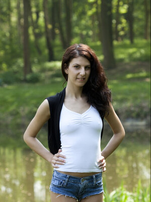 Pupe, Brune, Coperta, All’aperto, Shorts, Magrissime