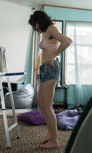 One more ideal panty model shows off while generally topless