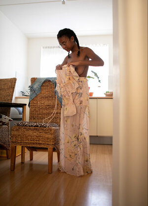 Amateur, Gros seins, Noires, Lunettes