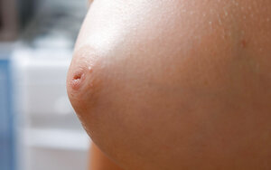 Carel the hottie showing off in the kitchen on the floor