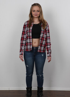 She regularly dons primarily pastel colored clothes but not today