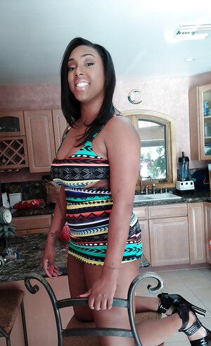 Ebony 18-19 y.o. Lisa Tiffian's bare ass and plus love hole filmed and plus leaked