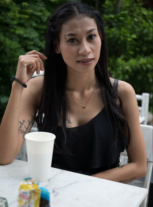 Newcy Thai gets her exotic love hole smashed by a white dick