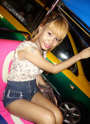 Thai babe looks like a hooker when getting down and dirty this white man