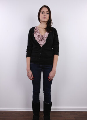 Amateur, Brunettes, Habillé, Européennes, Jeans