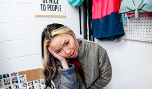 Asiatic teen Asia Lee blows Giovanni Francesco cock