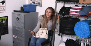 Habillé, Jeans, Bureau, Pornstar