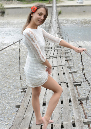 Brunettes, Habillé, Dehors, Jeunettes