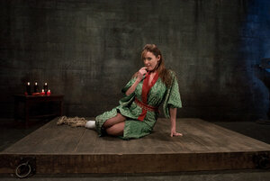 Christina Carter gets ligatured up for hot wax treatment