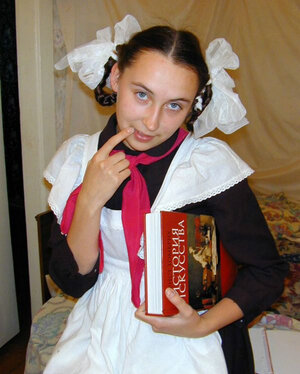 Novias, Vestida, Europeas, Colegialas