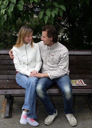 Euro hottieMandy Q receives a massage before fucking