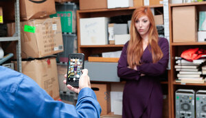 Vestida, MILF, Oficina, Pelirrojas