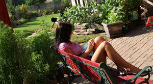 18-19 year old gets double banged by two huge cock, struggles to breathe