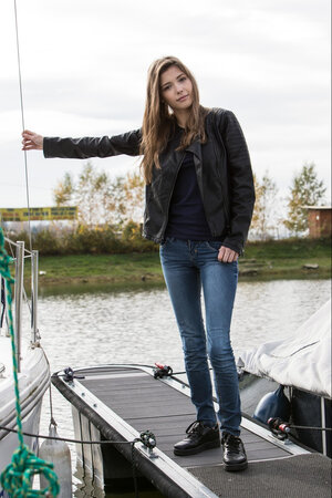 Bekleidet, Europäisch, Jeans, Unter freiem Himmel