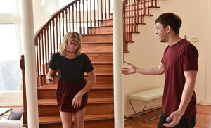 Blond, Bekleidet, MILF