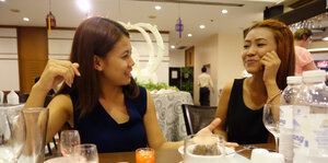 Adorable Asiatic redhead showing her tight body and then some