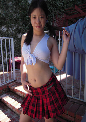 Asiáticas, Vestida, Lengua, Falda