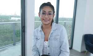 Brunettes, Habillé, Lunettes