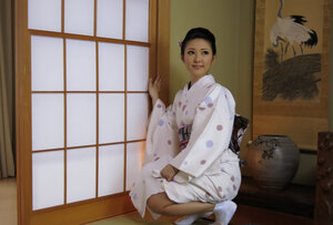 Japanese gal Yui Watanabe gets orally pleased and blacked