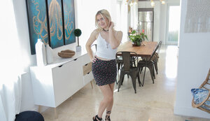 Anastasia Knight unclothes and teases Bambino sweetly