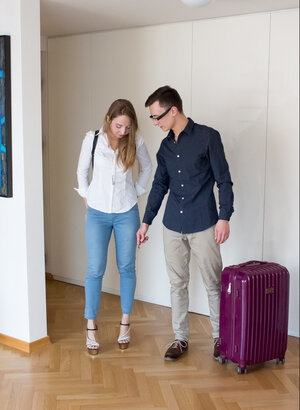 Bekleidet, Hohe Absätze, Jeans