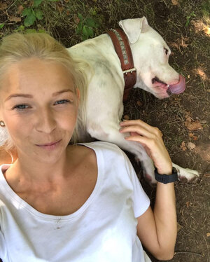 Slovenian blonde mommy displays her tight cleavage and plus more