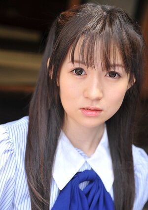 Adorable cutie pie from Japan performs deluxe solo strip show on terrace